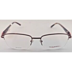 Visage VIS E215 Burgundy Eyeglasses Frames 55-18-140 NWT